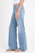 Wide-Leg-Jeans TESS in Hellblau