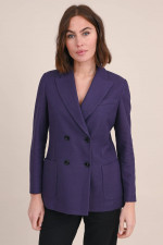 Doppelreihiger Blazer in Violett