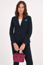 Einreihiger Jersey-Blazer in Navy