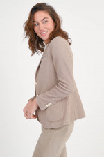 Taillierter Blazer mit Struktur in Beige