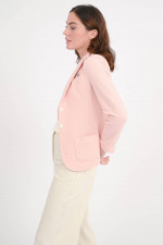 Taillierter Blazer mit Struktur in Blush