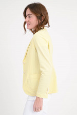 Taillierter Blazer mit Struktur in Light Lemon