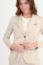 Einreihiger Jersey-Blazer in Coconut