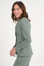 Einreihiger Jersey-Blazer in Salbeigrün