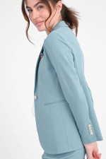  Taillierter Blazer mit Struktur in Ocean Blue