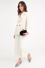  Doppelreihiger Blazer in Natur
