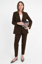Blazer aus Baumwoll-Mix in Chocolate