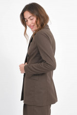 Doppelreihiger Blazer in Kaffee meliert