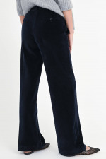 Samt-Hose in Navy
