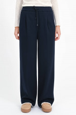 Wollhose LANA mit elastischem Bund in Dark Blue
