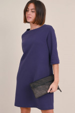 Jersey Kleid in Violett