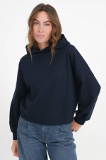 Sweatshirt aus Wolle in Navy