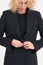 Blazer aus Woll-Mix in Schwarz