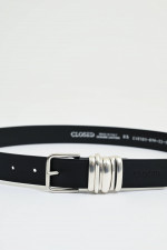 Gürtel mit Zierdetail in Schwarz/Silber