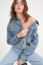 Denim Jacket in Mittelblau