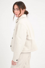 Quillted Jacke in Stone Beige