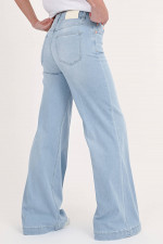 Jeans GLOW UP mit weitem Bein in Hellblau