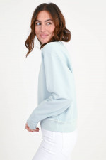 Sweatshirt mit Logo-Print in Mint
