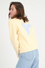 Sweatshirt mit Print in Butteryellow