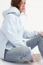 Hoodie in Hellblau