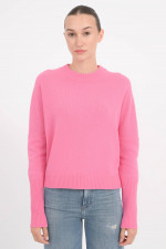 Wollpullover in Flamingo Pink