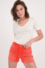 Jeans-Short JOCY in Rot