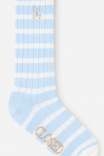 Socken aus Bio-Baumwolle in Hellblau/Weiß