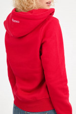 Hoodie in Chilli Pepper Red