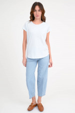 T-Shirt mit Raglan-Ärmel in Sky Blue