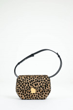 Leo-Schultertasche ONE S in Beige/Schwarz