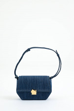 Denim-Schultertasche BAG ONE S in Blau