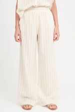Wide-Leg Hose FANTASY in Creme/Gold