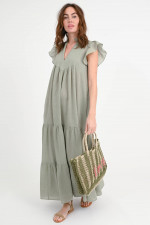 Kleid TERRIFIC in hellem Khaki