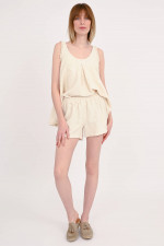 Frottee-Shorts TATIANA in Creme