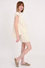 Frottee-Shirt DEPI in Creme