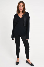 Shiny Hose in Schwarz