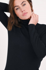 Pullover mit Lurex in Schwarz