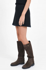 Minirock mit integrierter Hose in Pure Black