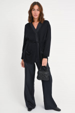 Cardigan aus Wolle in Navy