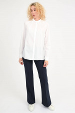 Bluse LINA mit Detailnähte in in Weiß