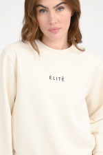 Sweatshirt mit XXL-Backprint in Natur/Multicolor