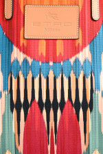 XL-Shopper mit Batik-Print in Multicolor