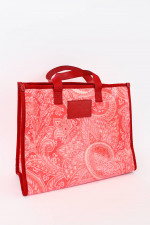 Shopper mit Paisleymusterung in Rot