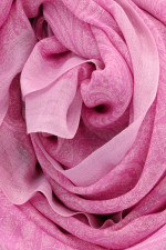 Cashmere Tuch AGRA in Rosa gemustert