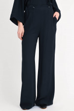 Hose aus Viskose in Navy