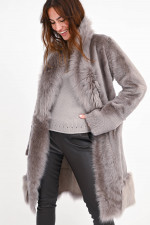 Wendemantel NATASCHA in Grau/Taupe