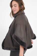 Jacke MARIE aus Lammleder in Chocolate