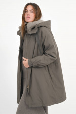 Mantel JOY mit herausnehmbarem Futter in Khaki