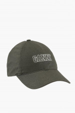 Basecap mit Logo-Stiching in Olivgrün
