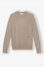 Wollmix Pullover in Taupe